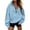 03-Blue, variant on Yutgune Women's Quarter Zip Mock Neck Sweatshirt Oversized Long Sleeve Pullover Fall Outfits Lightweight Casual Top