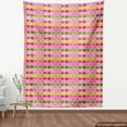 thumbnail image 3 of Ambesonne Geometric Fabric by the Yard Upholstery, Hexagons and Dots, 2 Yards, Multicolour, 3 of 4
