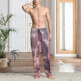 thumbnail image 2 of Fotbe Pink Lotus Buddha Pantalones de Pijama para Hombre, Pantalones de Dormir, Pantalones de Casa con Cintura Ajustable y Bolsillos-Small, 2 of 6