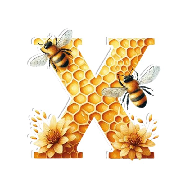 Hot6sl Ofertas de La Semana Colgante de Panel Pequeño con 26 Letras En Inglés para Bebé Volador, Colgante Plano de Acrílico para Coche, Colgante Decorativo para Hogar con Abejas
