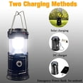 thumbnail image 5 of Linterna LED portátil plegable para camping XTAUTO, ligera, resistente al agua, solar, recargable por USB, kits de supervivencia para interior y exterior, luz de emergencia para el hogar, cortes de en, 5 of 5