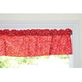 thumbnail image 3 of Cotton Window Valance Floral Paisley Bandanna Print 58 Inch Wide Red, 3 of 5