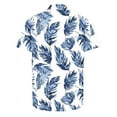 thumbnail image 6 of Yteetum Men's T ShirtsHawaiian Floral Print T Shirts Casual Button Down Short Sleeve Lapel Beach Summer T-Shirts, 6 of 7