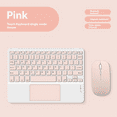 thumbnail image 6 of Touchpad Bluetooth Keyboard with Mouse for PC Tablet Gaming Wireless Keyboard Pink, 6 of 6
