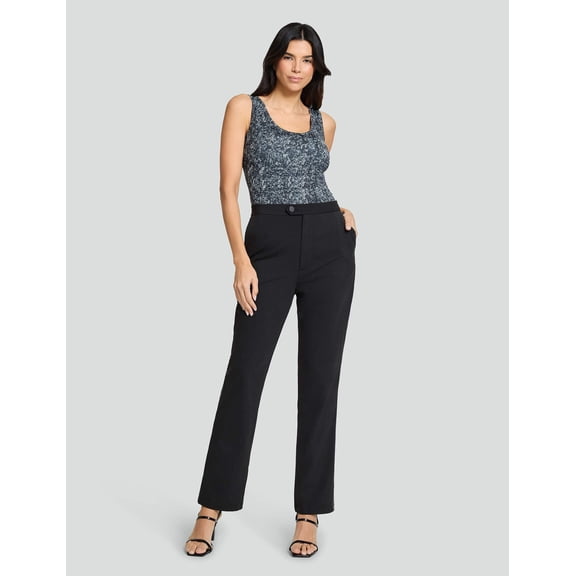 Scoop-Neck Tank Athleisure Black, Iconic Black Diamond Bodysuit (Women's) - Mrs Momma Bear