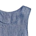 thumbnail image 6 of Linen Tank Tops for Men Summer, Solid Color Casual Sleeveless T Shirts, Light Blue 3XL, 6 of 7