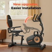 YOSUDA PRO Recumbent Exercise,350 lbs Capacity,16-Level Magnetic Resistance, Smart Workout APP, Adjustable Seat and Pulse Sensor.