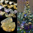 thumbnail image 5 of Ribbon Fairy Light Decoration Tree Ornaments For Xmas String Lights Navidad Natal New Year 2024 Silver-Multicolor2M, 5 of 5