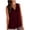 Wine, variant on Vest for Women Casual V-Neck Sexy Loose Sleeveless Solid Bandage Vest Sling Tops,Wine,L