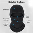 thumbnail image 5 of Wowcloth Men's Outdoor Cycling Neck Gaiter, Windproof Thermal Balaclava for Skiing and Winter Sports, 5 of 5