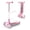 Pink, variant on SIMATE Kick Scooter for Kids Ages 3-12, 3 Wheel Scooter with Light Up Wheels & 3 Adjustable Handlebars, Boys and Girls Gift,Pink