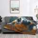 thumbnail image 2 of Fotbe Realistic Cute Sea Turtle Manta de Franela con Estampado, Manta Ultrasuave para Cama, Sofá, Auto, Hipoalergénica y Antibolitas-60"x50", 2 of 6