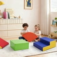 thumbnail image 5 of MFUN 6-Piece Toddler Foam Climbing Toys Soft Play Gym Climbing Blocks Made of PU Leather for 1-3 Years Orange, 5 of 9