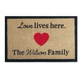 thumbnail image 2 of EQWLJWE Valentine's Day Heavy Duty Coir Doormat with Nonslip Vinyl Backing, Welcome Mat Outdoor Entry Way & Front Porch Décor, Home, 16x24, 2 of 8