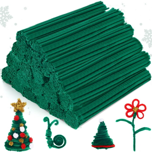 Limpiapipas Yunsailing, 3000 unidades, color verde, 6 mm x 30 cm, a granel