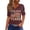 Wine #4, variant on Evdexr Independence Day Shirt Woman Short Sleeve V Neck 250th Anniversary Usa Shirts American Flag Graphic 1776 2026 Shirts Red Blue and White T Shirts Army Green 3XL