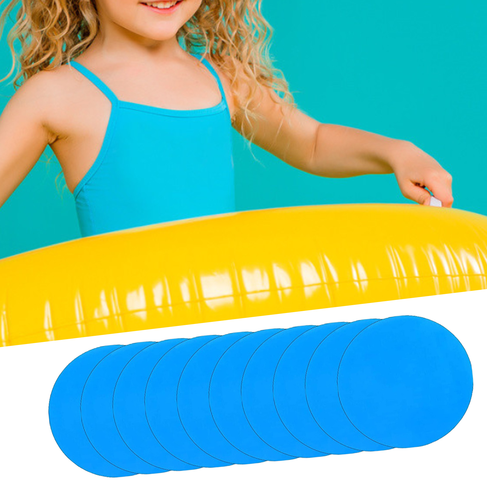 Vnanda 20Packs SelfAdhesive PVC Repair Patch Repair, Vinyl Pool Patch