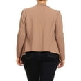 thumbnail image 3 of Women's Plus Size Casual Long Sleeve Open Front Jacket Blazer Made in USA, 3 of 4