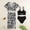Black, variant on RTKFRFLM Girls Two Piece Bikini Swimsuit Floral Print, Stylish Tankini Swimwear Set for Big Kids Teens