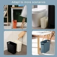 thumbnail image 5 of Slim Large Trash Can Wastebasket Garbage Container High-Capacity for Bedroom Kitchen Office Storage Bin Orange, 5 of 10