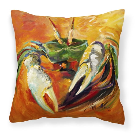 Crab Painting Fabric Decorative Pillow
