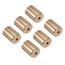 Uxcell Flat Decorative Lamp Base Holder Cover Sleeve E26/E27 Lamp Socket Cup Gold Tone 6 Pack