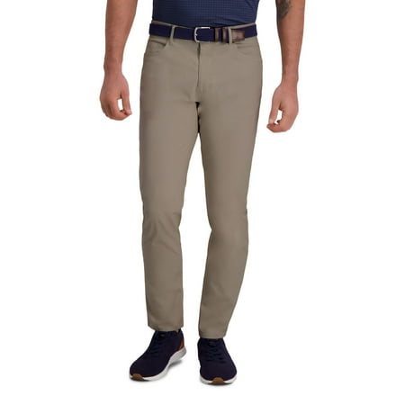 Men's Haggar® Active Series Travel Slim-Fit 5-Pocket Ripstop Pants Color: Medium Khaki Size: 32X30