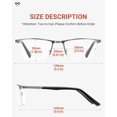 thumbnail image 4 of JOLISU 4 Pack Reading Glasses Men, Blue Light Blocking Computer Half Frame Metal Readers Spring Hinge Eyeglasses, 4 of 6