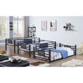 thumbnail image 2 of Rogen Twin Triple Bunk Bed Dark Bronze, 2 of 7