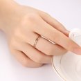 thumbnail image 5 of Femmes Filles Minuscule Coeur Creux Engagement Promesse Filigrane Anneau, 5 of 5