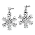 thumbnail image 2 of 925 Sterling Silver Snowflake Earrings and Pendant Set; for Adults and Teens; for Women and Men, 2 of 5