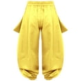 thumbnail image 4 of Linjinx Girls Belly Dance Halloween Pants for Stage Performances Theme Parties Gold 12, 4 of 7