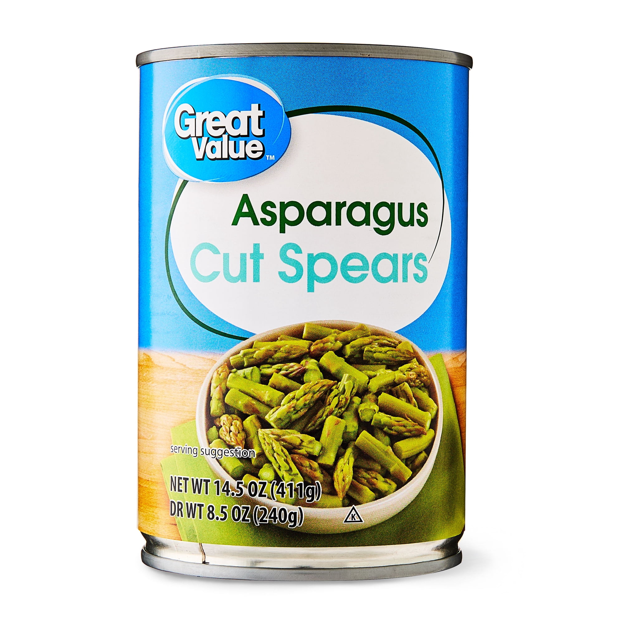 Great Value Asparagus Cut Spears, 14.5 oz