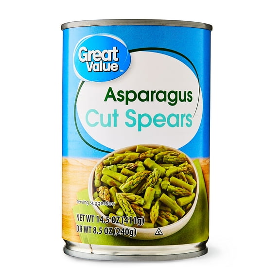 Great Value Asparagus Cut Spears, 14.5 oz