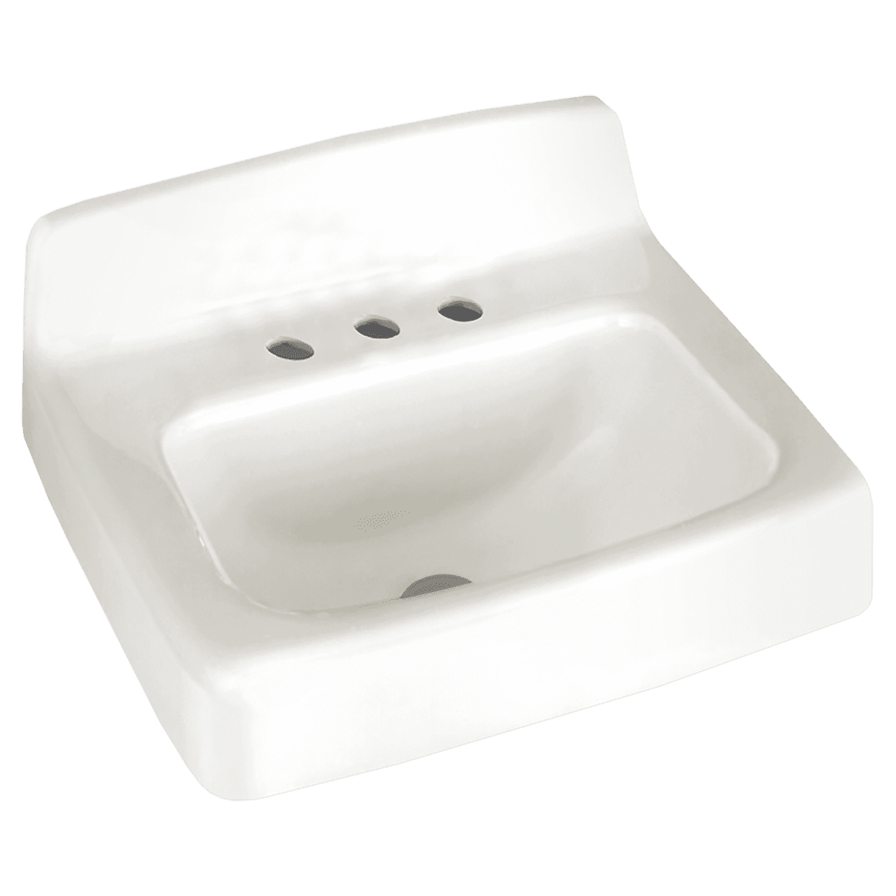 American Standard 4869.008.020 Regalyn Enameled Cast Iron Wall Hung Sink with 8-Inch Faucet Spacing White 4869008.020