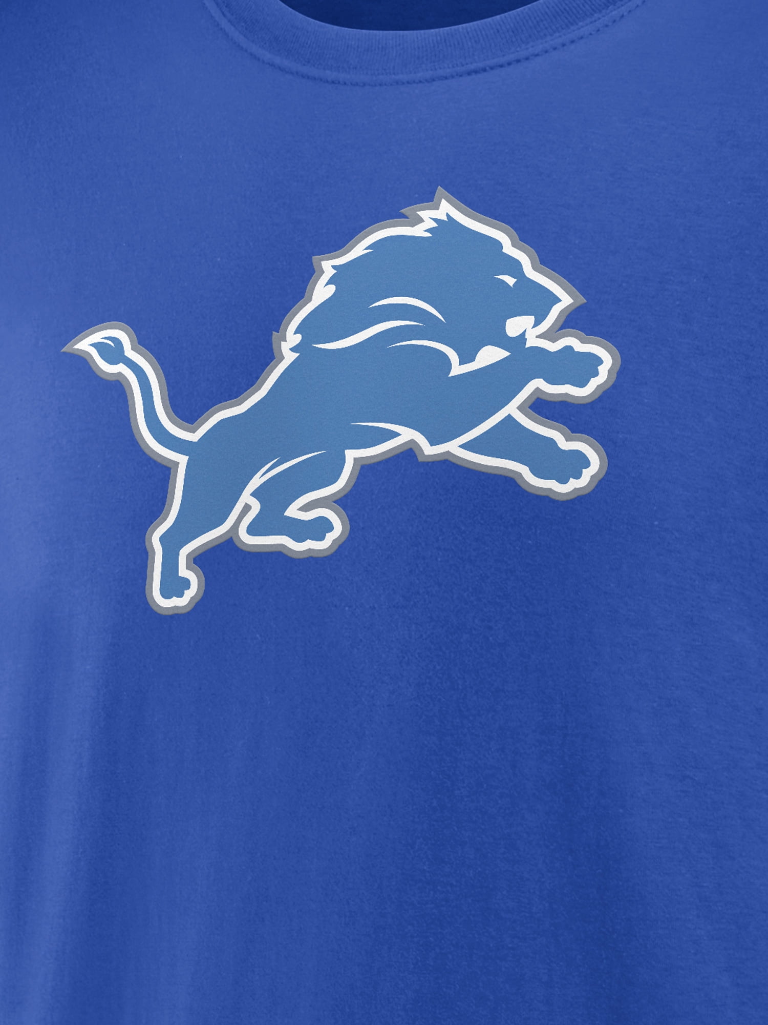 NFL Detroit Lions Men's Cotton Blue Short Sleeve T-Shirt