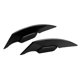 thumbnail image 1 of 2x Alerones laterales para carenado de motocicleta, adhesivo decorativo universal para Negro, 1 of 8