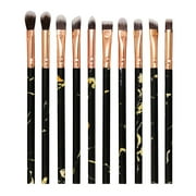 KeirineCC Eye Makeup Brushes Set, Premium 10Pcs Eyeshadow Brush, Professional Eye Brush for shadow lip Angled Eyeliner Eyebrows, Soft Hairs and Wood Handle