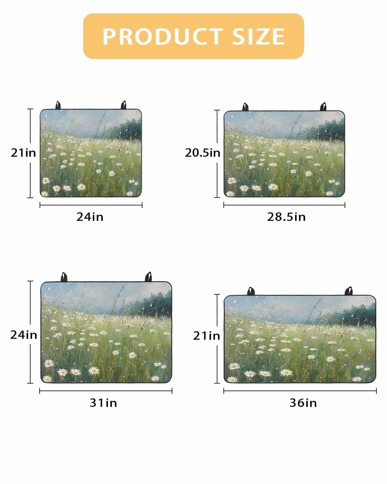 nqOlkjepod Large Induction Cooktop Protector Mat 28.5"x20.5", Spring Floral Stove Top Covers for Electric Stove, Whit Green Botanical Modern Oil Painting Stove Burner Cover Mats Stove Cover