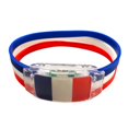 thumbnail image 2 of Pulsera LED que anima la bandera nacional de silicona que ilumina las pulseras luminosas (Francia) Likrtyny Para estrenar, 2 of 6