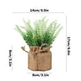 thumbnail image 3 of Artificial Plants Artificial Plant in Pots Mini Potted Flowers Plant in Cloth for Home Decor Party Wedding Garden Table Office Patio Decoration, 3 of 8