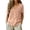 Pink, variant on Turilly Womens Basic Shirts Top Women's Casual Fashion Solid Color Summer V-Neck Short Sleeve Blouses Button-Down Linen Embroidered Top