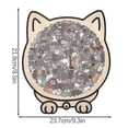 thumbnail image 5 of u200bu200b135-Piece Cat Shaped Wooden Jigsaw Puzzle, Cat Outline Design Puzzles for Home Decor & Cat Lovers Giftu200bu200b, 5 of 5