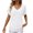 White, variant on Clearance! Delayuji Womens Short Sleeve Tops Knit Tops 2025 Spring Summer V Neck Shirts Casual Trendy Blouses Basic Tee L Black