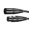 thumbnail image 4 of Cable de audio macho a hembra, color negro, 6 metros, funda de PVC, conexión firme, cable de micrófono XLR para instrumento musical, 4 of 14