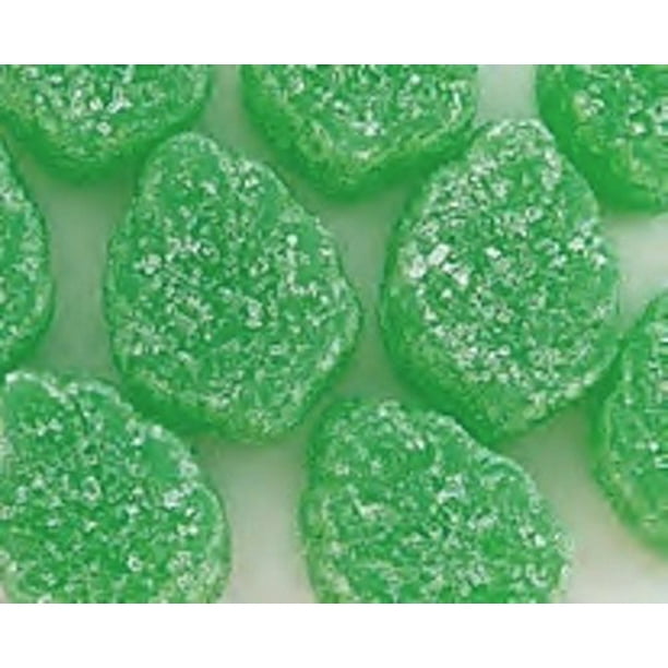 Green Spearmint Leaves Candy 1LB Bag