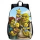 thumbnail image 2 of Shrek-mochila escolar con estampado de dibujos animados para niños y niñas, bolsa de viaje para ordenador portátil de 17 pulgadas, temporada escolar, 2 of 4