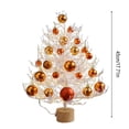 thumbnail image 2 of 17.7IN Mini Christmas Tree Tabletop Holiday Decoration for Home and Office Small Artificial Tree for Festive Scene Display Compact Christmas Ornament for Desks and Shelves, 2 of 6