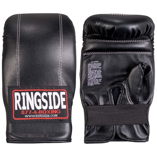 Guantes para bolso Ringside Econo Regular de piel sintética negra