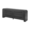 thumbnail image 3 of Christopher Knight Home 4-Drawer Dresser, Contemporary Chest with Rounded Corners and Metal Handles, Black, 3 of 10